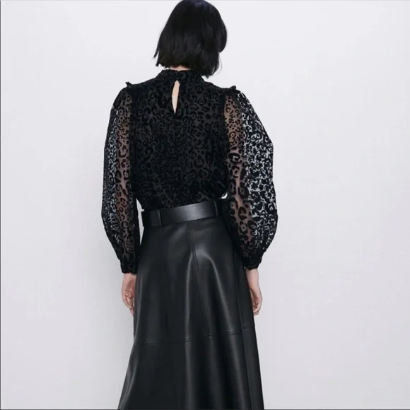 Zara NWT organza blouse - Picture 7 of 10